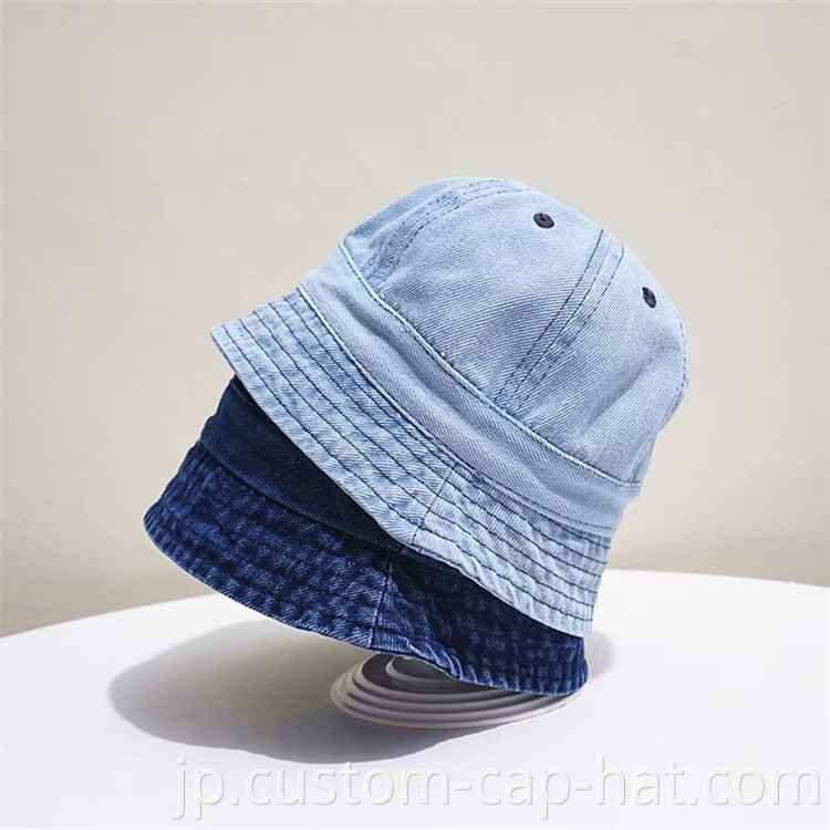 Denim Bucket Hats 